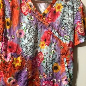 Koi scrub top
